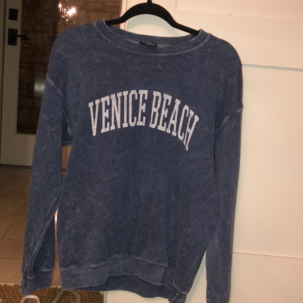 Blue Venice beach crewneck